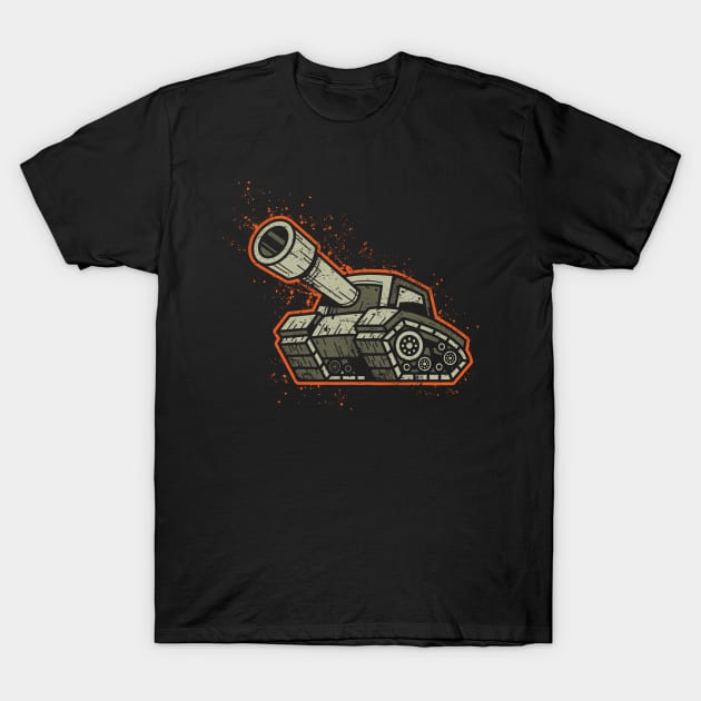 War Tank T-Shirt by Happy Asmara